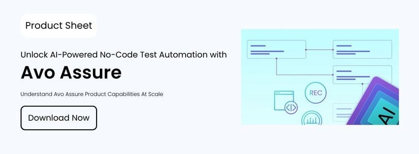 Avo Assure Product ASheet | Best Test Automation Platform