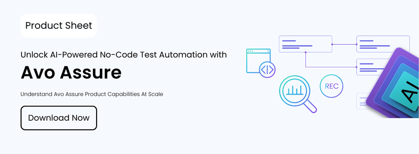 Avo Assure Product Sheet Test Automation